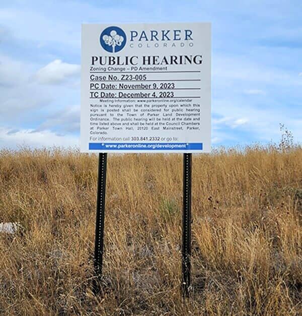 Castle Rocks Project - custom site sign